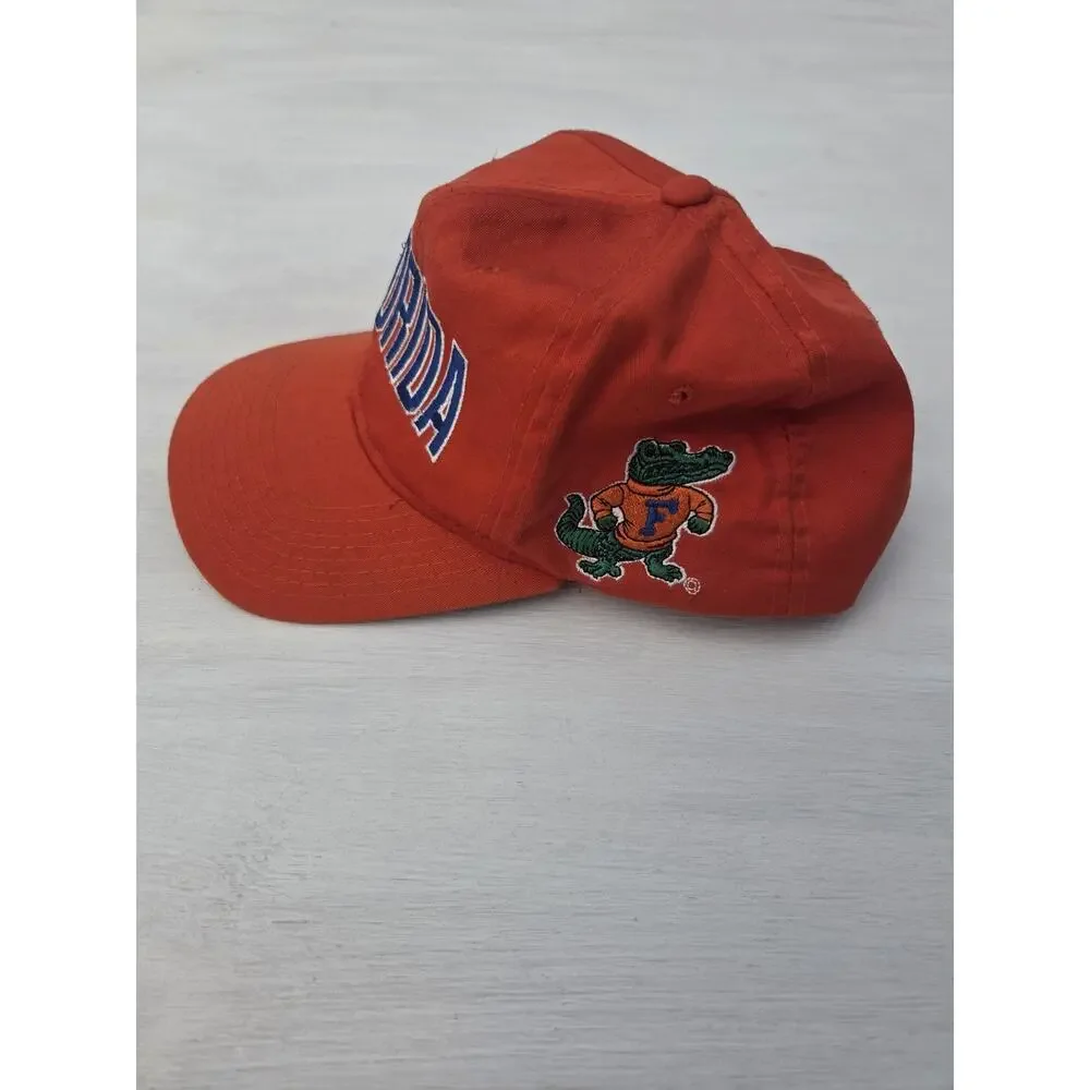 Vtg Florida Gators Snapback Hat Cap Orange Adjustable NCAA 90s Football Youth